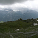 About 180 degree panorama from Piz Arina (the rain which you can see on the right hit me 10 minutes later)