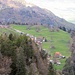 Schöne Ansiedlung Furgglis auf dem St. Margrethenberg hoch über dem Rheintal