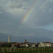 Nel viaggio di ritorno in pullman: arcobaleno nei pressi di Vercelli