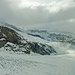 Blick von der Monte Rosa Hütte Richtung Matterhorn. Siehst du es? Ich nicht ;-)
