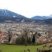 Blick im Aufstieg nach Innsbruck