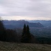 in der Bildmitte: Mont Blanc (4810m)
