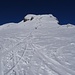 Auf dem Glacier de Téné.  Der Gipfel ist nicht mehr weit.