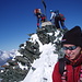 Gipfel, Frau und Matterhorn 