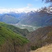 Blick zurück talauswärts durchs lange Val Menta