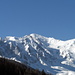 Blick von Le Tour zum Mont Blanc Massiv.