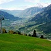 Ausblick von der Bergstation Taser, Schennaberg ins Vintschgau