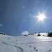 Vom Chalbergrad zur Alp Turna konnte ich im steilen Gelände in 15 Minuten 270 Hm vernichten. Der Harschschnee bot mit Schneeschuhen dafür idealen Halt. Die Steilheit kommt nicht so recht rüber (WT4)