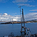 Vom Zug aus: über den Rombakfjord wird eine neue Brücke gebaut