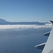 Rückflug von Teneriffa, der Pico del Teide winkt zum Abschied ...
