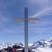 Gipfelkreuz - eingerahmt von Walliser 4000er Kulisse