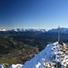 Kramerspitze, hoch über Garmisch; hinten das Karwendel