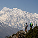 Ganga Purna (7455m) depuis le sentier balcon Ghyaru - Ngawal
