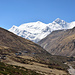 Entre Yak Kharka et Thorong Phedi, au fond l'Annapurna IV