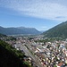 Aussicht über Bellinzona zum Monte Tamaro