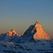 Die Matterhorn-Ostwand im Morgenlicht