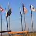 What a surprise: The Swiss, US and California flags in one place<br />The reason: [http://ruhstallerbeer.com/ruhstaller-farm-and-yard/ The Ruhstaller Farm & Yard in Dixon] has Swiss roots