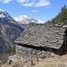 Die bemerkenswerte Hütte der Alpe Ella...