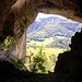 Blick aus dem Bärenloch ins Tal.