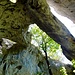 Detail aus dem Bärenloch himmelwärts.