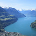 besonders der Ausblick auf den Urner See beeindruckt von hier