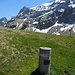 Grenzstein bei der Chamhaldenhütte
