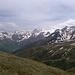 im Hintergrund die Maladeta/Aneto-Gruppe, höchste Berggruppe der Pyrenäen (Aneto 3404m)