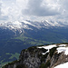 Gipfel-Panoramablick zu den Churfirsten, links die Alviergruppe