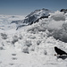 Eine Alpendohle auf über 3500 Metern über Meer