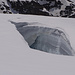 Gletscherspalte auf dem Jungfraufirn