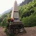 Il cippo dedicata alla Brigata Rosselli in Val Biandino.