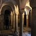 La notevole cripta della chiesa di San Vincenzo che si trova accantoma Santa Maria del Tiglio.
