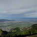 Panorama über das Rheintal bis zum Bodensee