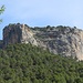 am Südpfeiler des Puig d'Arolòs ist eine vorgelagerte Ruine zu erkennen