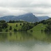 Le lac de Montsalvens depuis le barrage