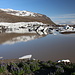 Am Svínafellsjökull - Blick zu den gegenüberliegenden Hängen von Svínafellsheiði.