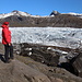 Am Svínafellsjökull - Blick über den unteren Teil der Gletscherzunge.
