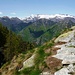 Noch liegt viel Schnee auf der Alpe di Ribia