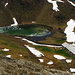 At Alp Raschil (2238 m) there is still ice in that little lake.