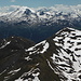 View from Stätzer Horn back to the peaks I visited before.