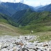 la pietraia seguita verso il Tignolino