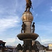 einer der zahlreichen Brunnen im Zentrum von Skopje