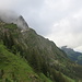 Blick vom Heitertannliweg in die lange Nordflanke vom Pilatus-Massiv