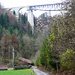 Rückblick zur Grubenmannbrücke und darüber die Eisenbahnbrücke der ehemaligen Bodensee-Toggenburgbahn