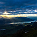sunrise over the lake of Thun
