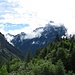 Blick vom Staudamm Gigerwald auf den Calanda.