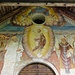 Fresken über dem Eingangsportal der Kirche San Bernardo.