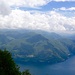 Blick im Abstieg auf den Lago Maggiore.