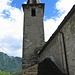 Il campanile, originariamente più basso, di San Quirico.