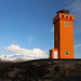 Unterwegs auf Snæfellsnes - Am Leuchtturm von Svörtuloft geht der Blick vorbei zum allgegenwärtigen Snæfellsjökull.